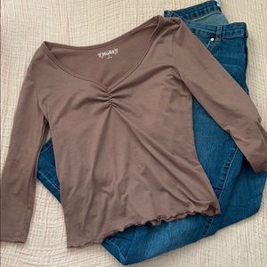 Mauve Cropped Top